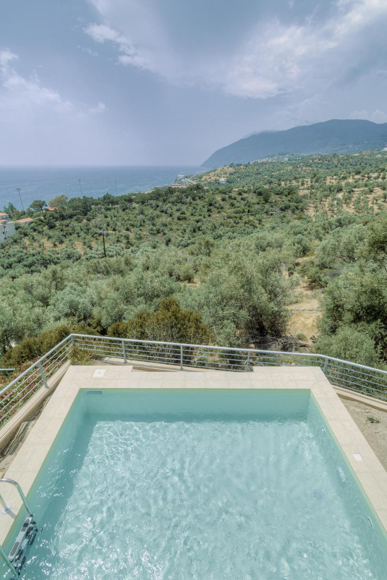 Ouzo Panoramic Houses 1, With Private Pool Plomari Exteriér fotografie