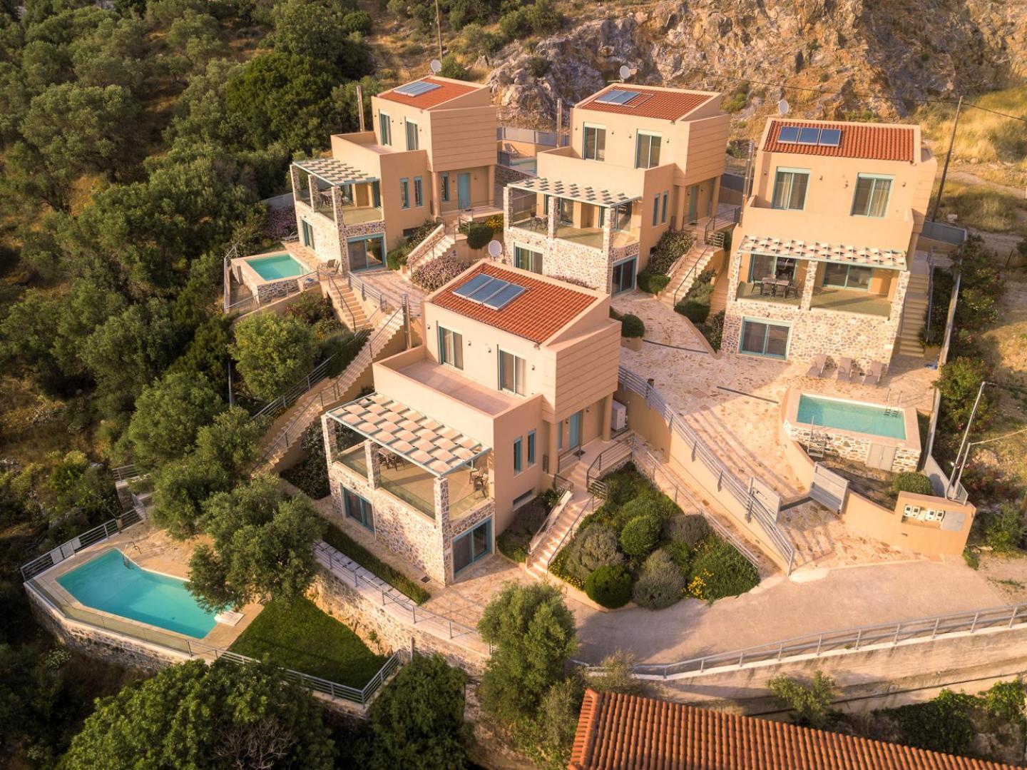 Ouzo Panoramic Houses 1, With Private Pool Plomari Exteriér fotografie